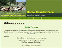 Tablet Screenshot of horsecountryfarm.com